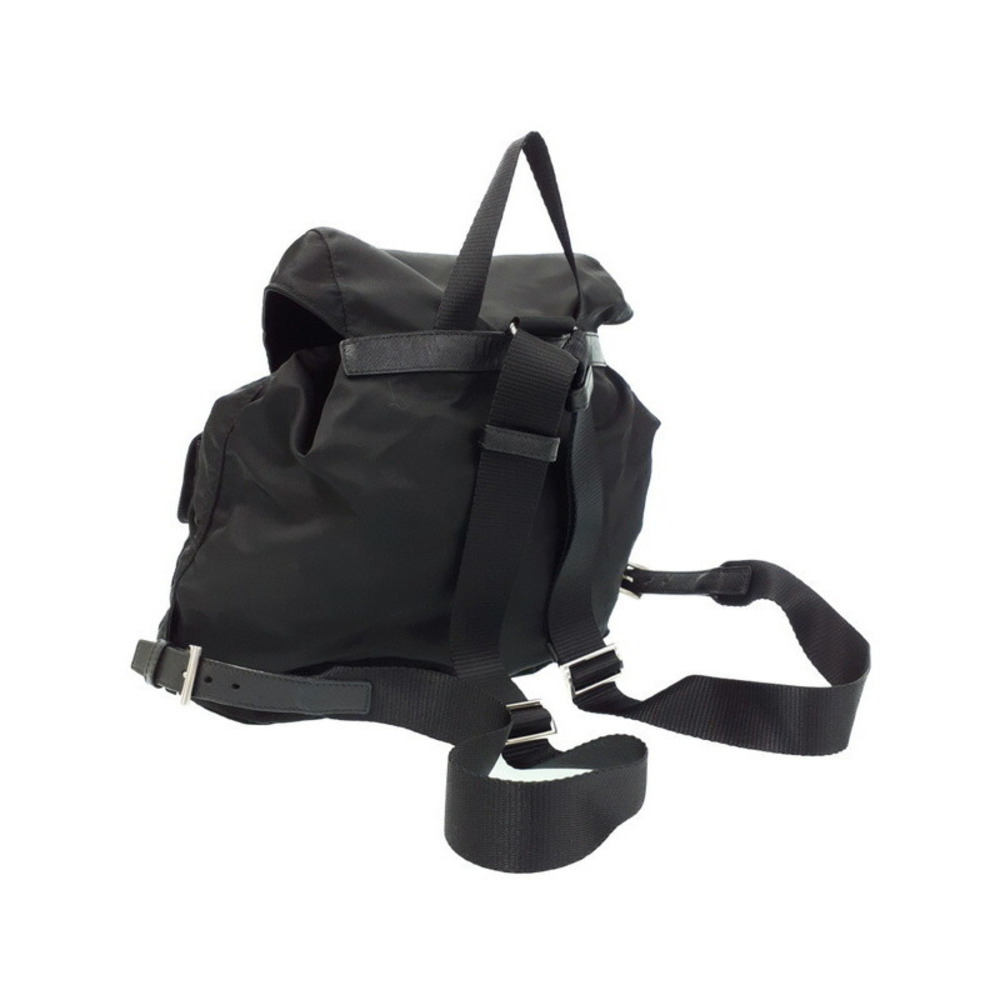 Prada Daybag Tessuto Rucksack Backpack Black Two Pocket